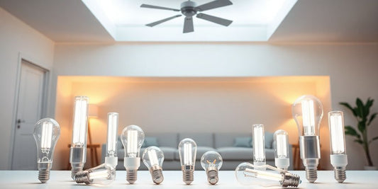 E27 LED tube bulbs illuminating a cozy home interior.