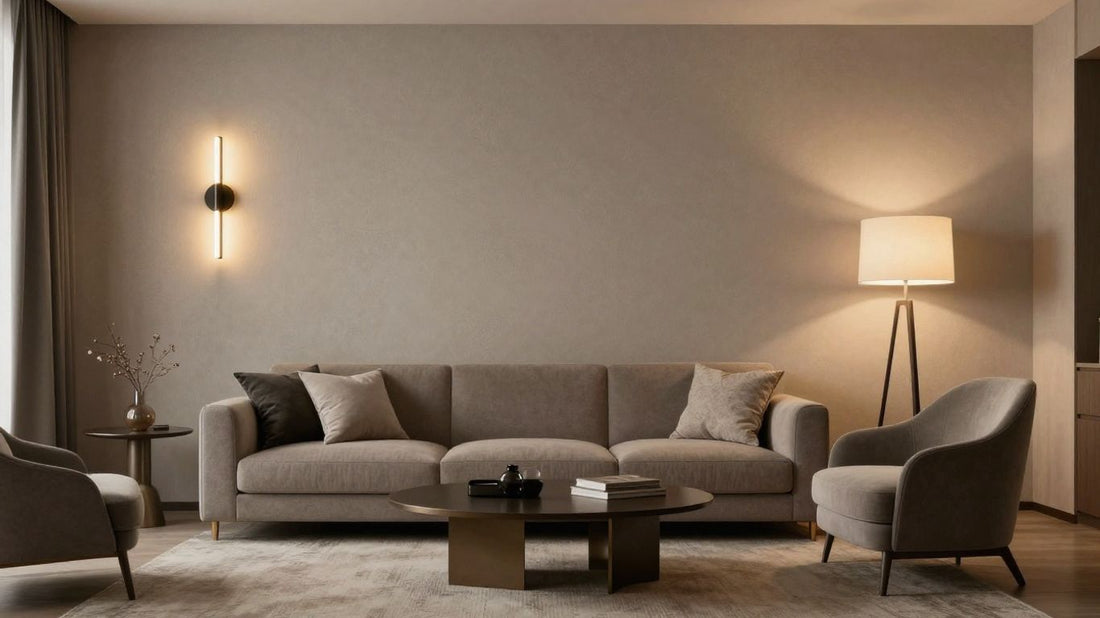Stylish interior lighting illuminating a modern living room.
