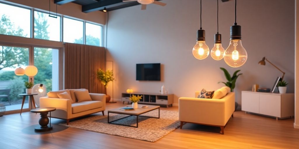 Beautiful view of Energy Efficient Apartment Lighting Fixtures
