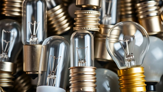 Various bayonet light bulbs displayed together.