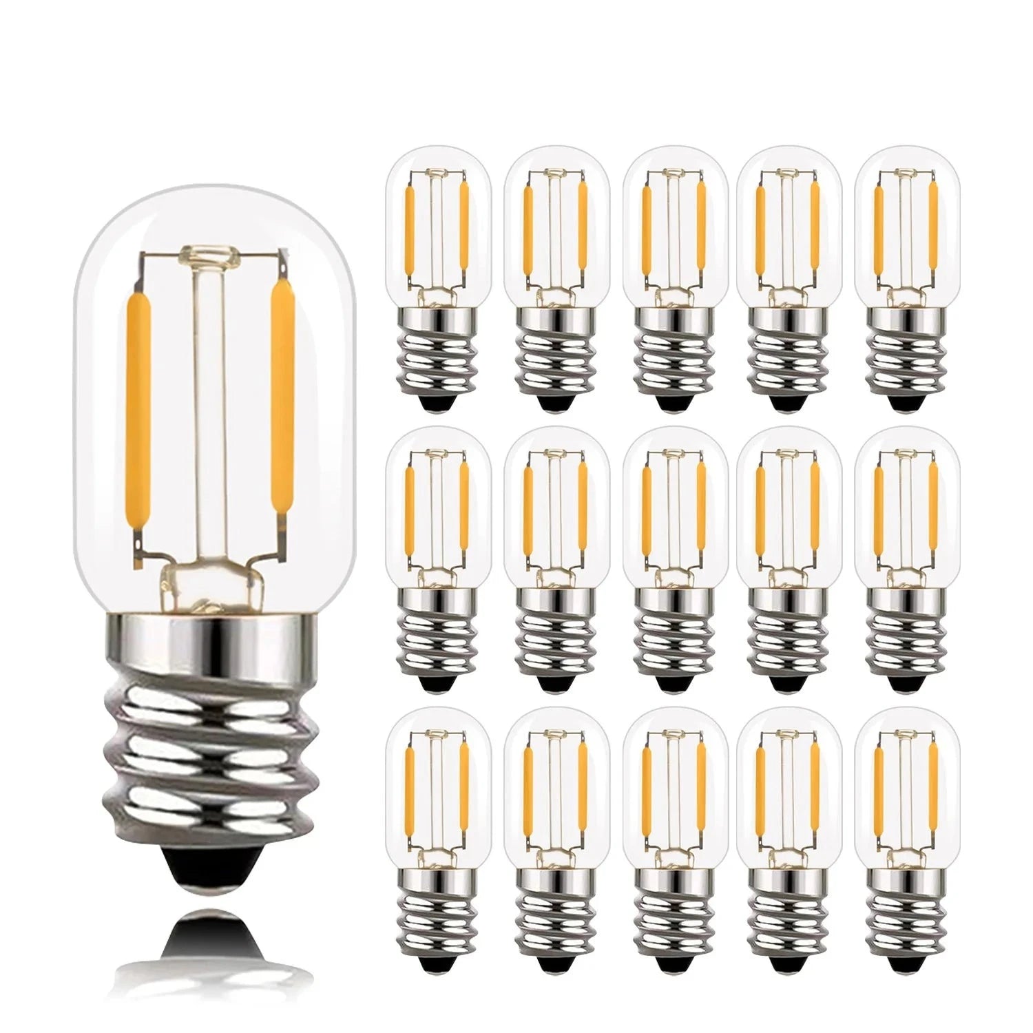 T22 Tubular Led Filament Bulb - 15 Pcs